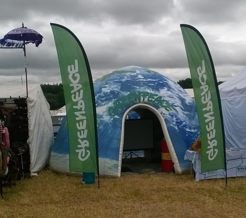 Greenpeace at Larmer Tree